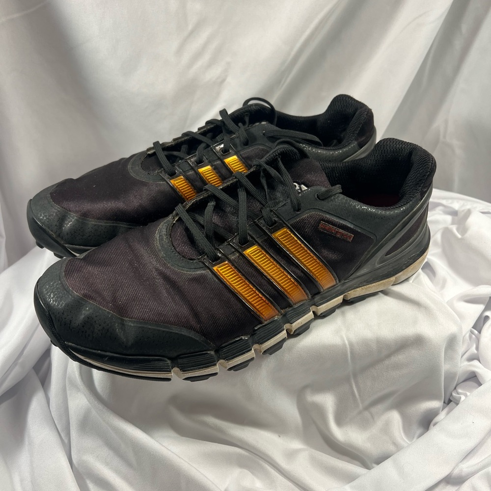Adidas Pure 360 Gripmore Waterproof Golf Shoes Q47015 Black Gold Men’s Size 10